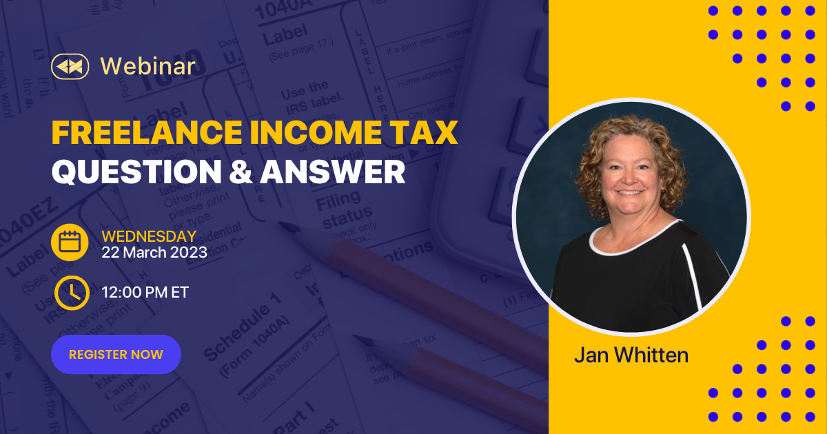 Wondering about freelance taxes as a copywriter? check out this webinar.